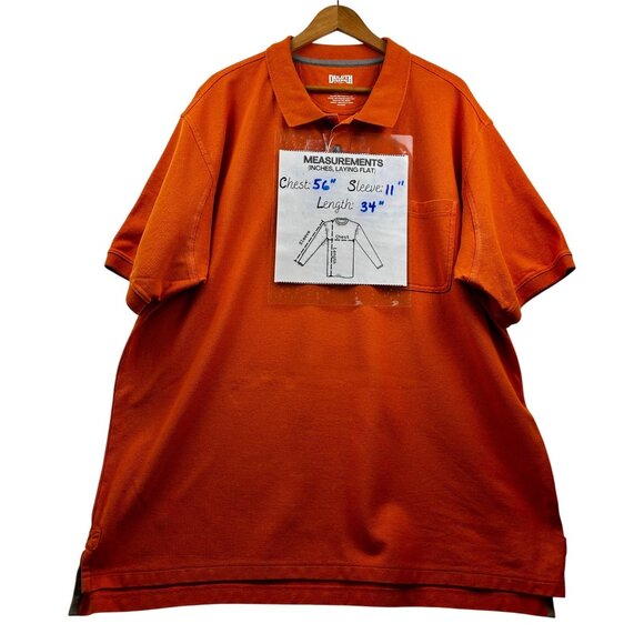 Duluth Trading Men's Orange Cotton Polo Shirt Short Sleeve Pocket 2XL‎ - Picture 5 of 5
